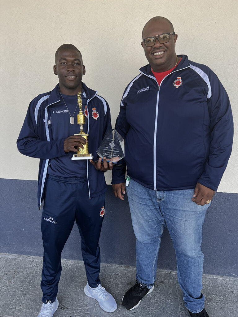 Reny Innocent: Most Physically Fit and 2nd Place in Firearms.