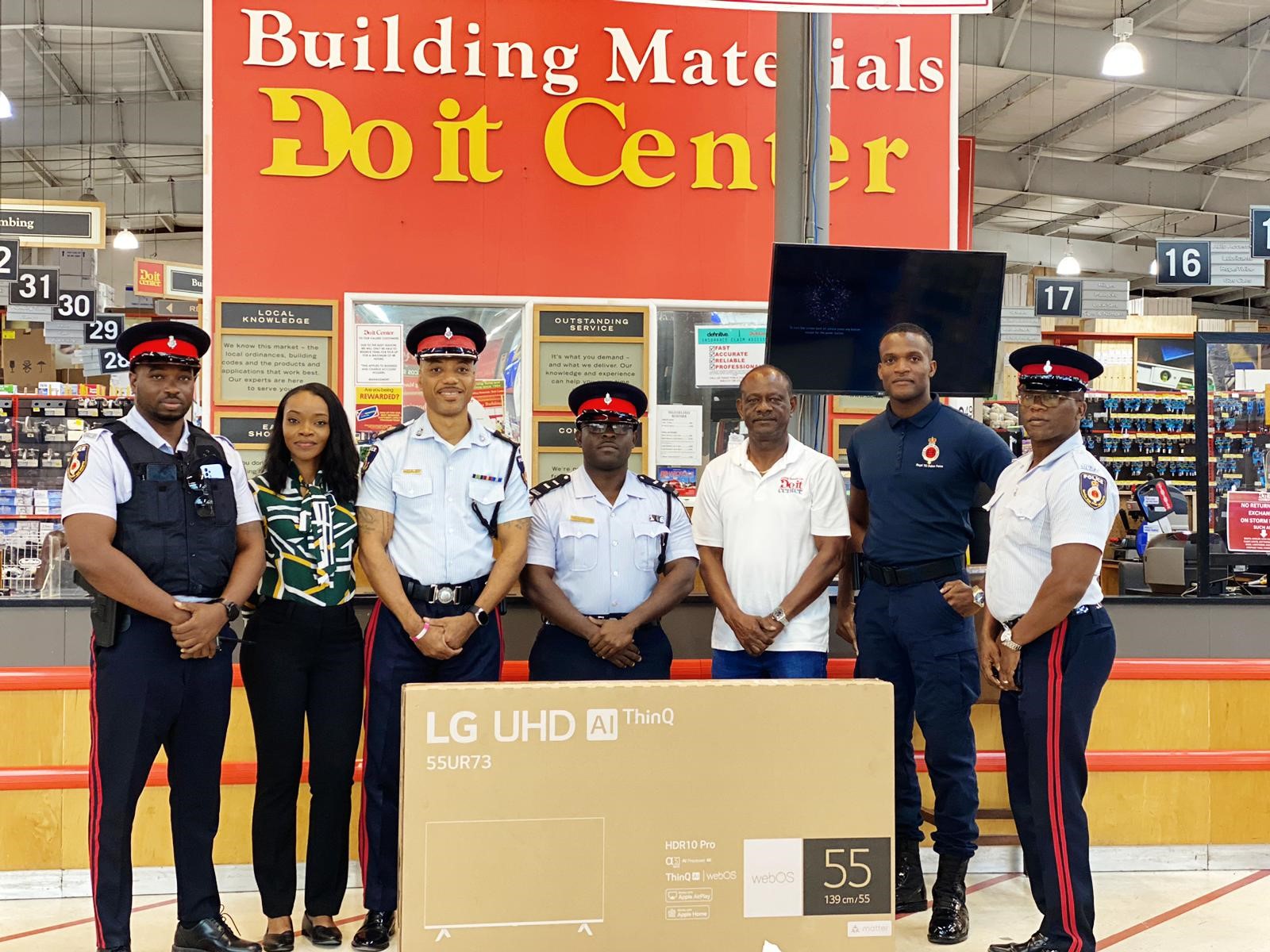 Television Donation Royal Turks and Caicos Island Police